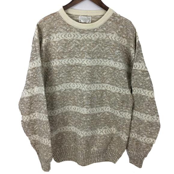 Dior Other - Vintage Christian Dior chunky crewneck sweater L